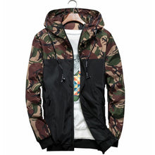MEN'S CAMOUFLAGE HOODED JACKET