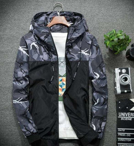 MEN'S CAMOUFLAGE HOODED JACKET