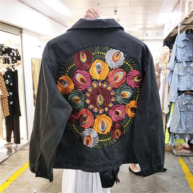 AMERI vintage flower embroidery shirt ジャケット・アウター