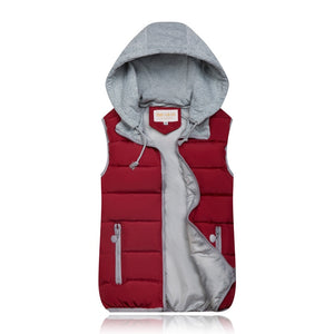 WOMEN'S HOODED VEST - funshirtsusa