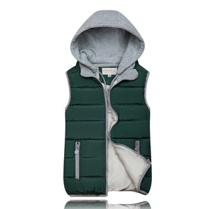 WOMEN'S HOODED VEST - funshirtsusa