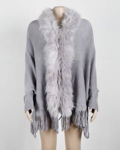 #Fur Collar Shawl - funshirtsusa